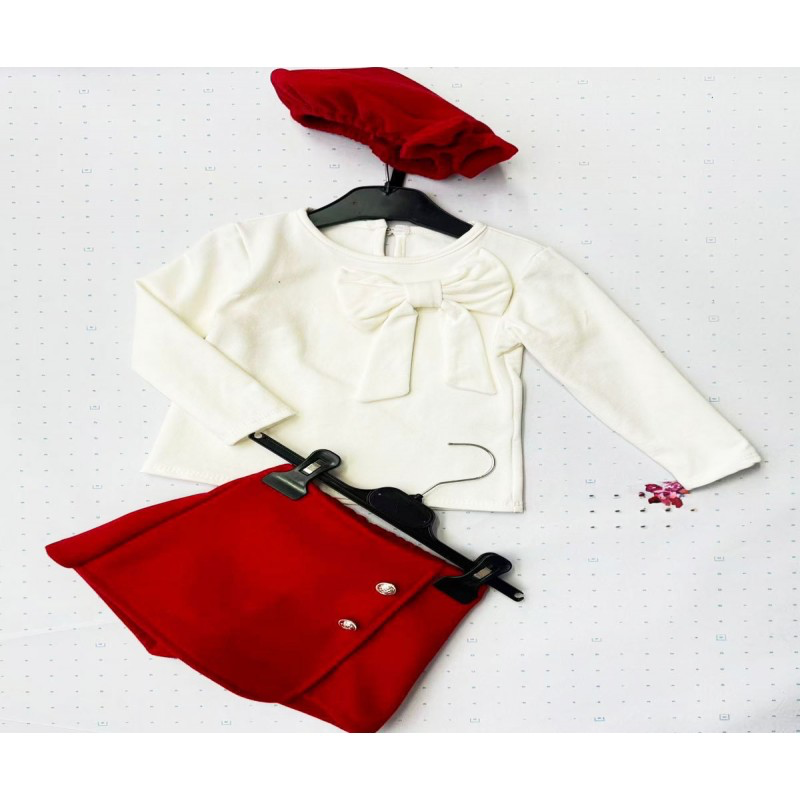 Girl 3 piece red outfit