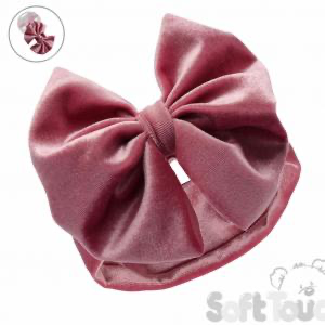 Dusky pink velour headband