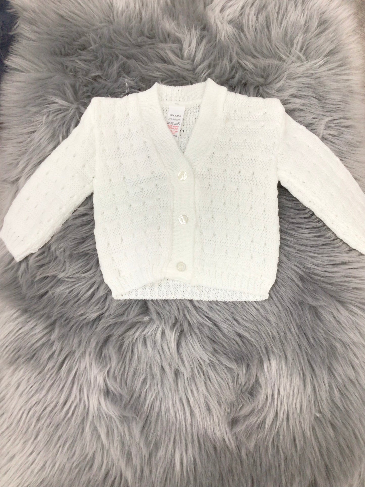 Ivory baby cardigan