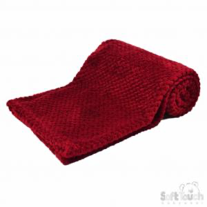 Burgundy waffle blanket BLACK FRIDAY