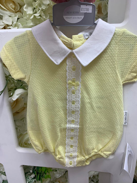 Little chick lemon romper