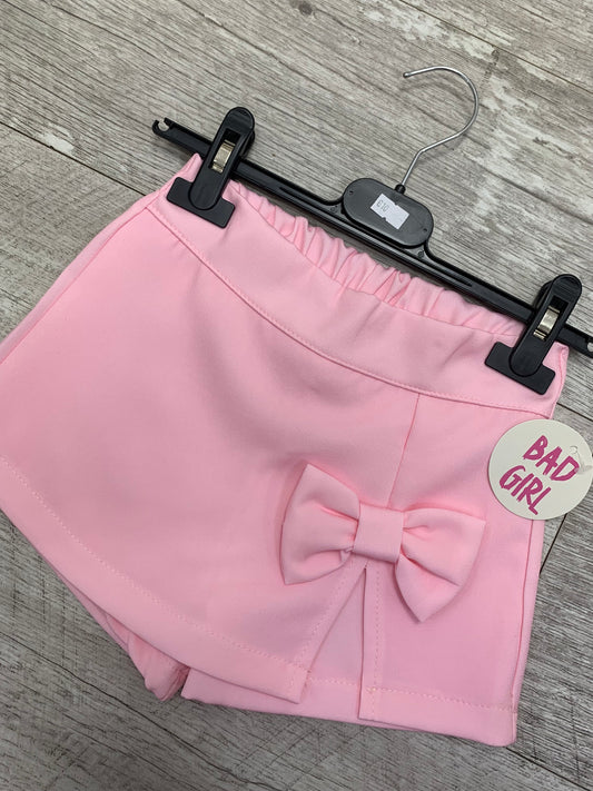 Girls pink skort