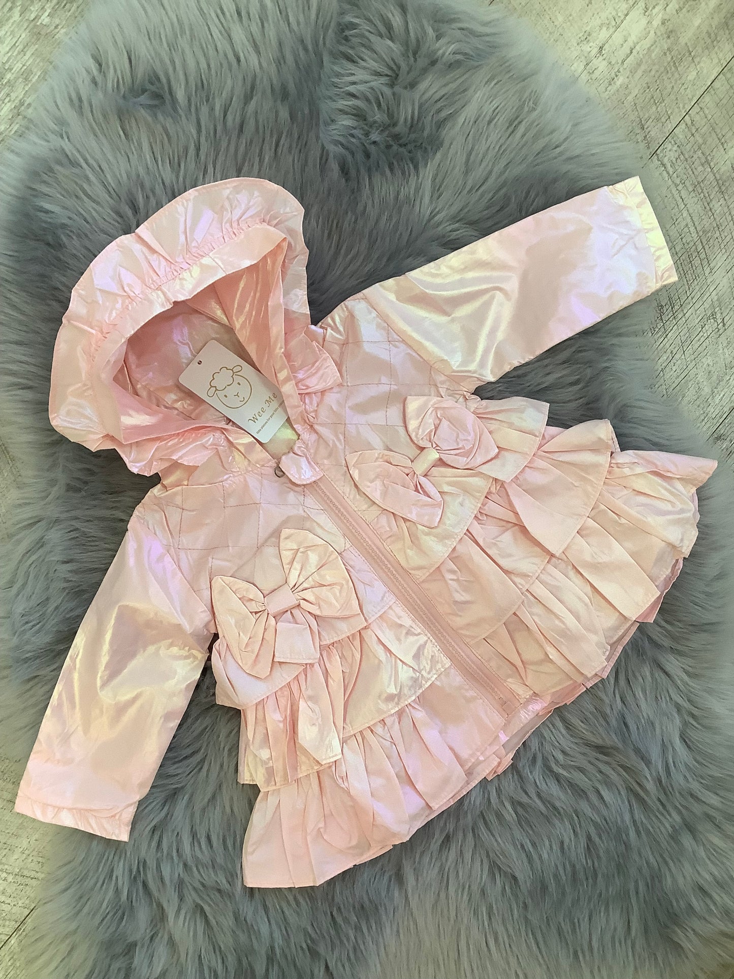 Wee Me Pink Frilly Raincoat MYD463P