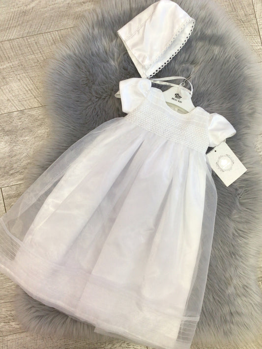 Beau kid white christening gown 8202