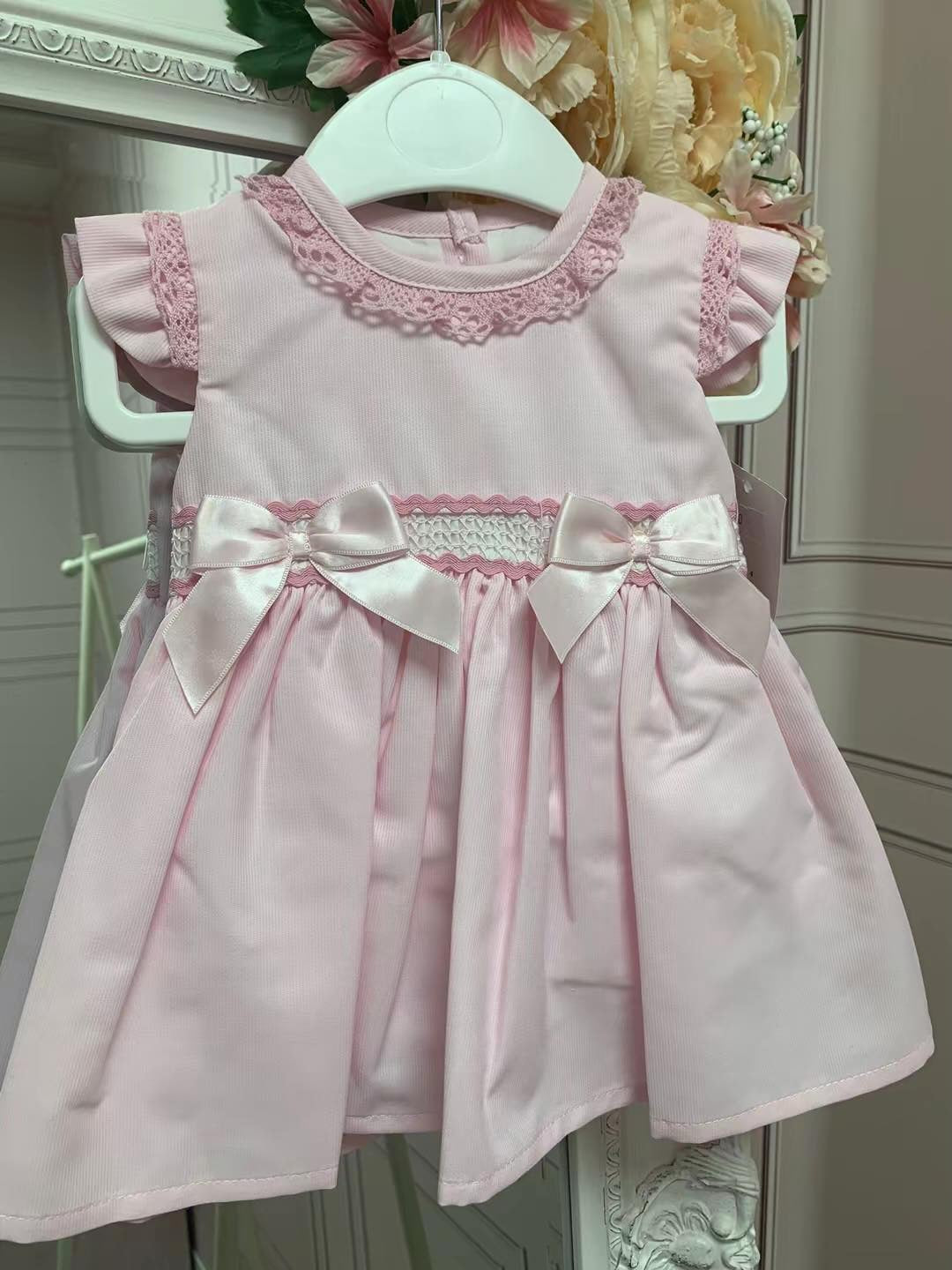 Little star pink bow dress