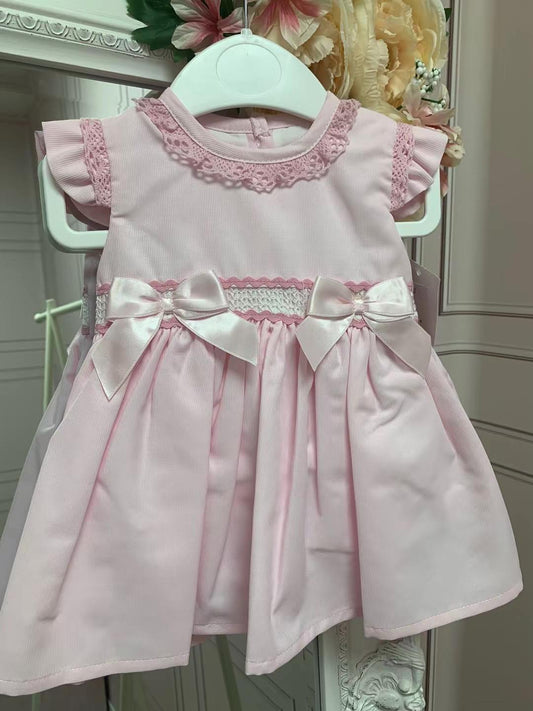 Little star pink bow dress