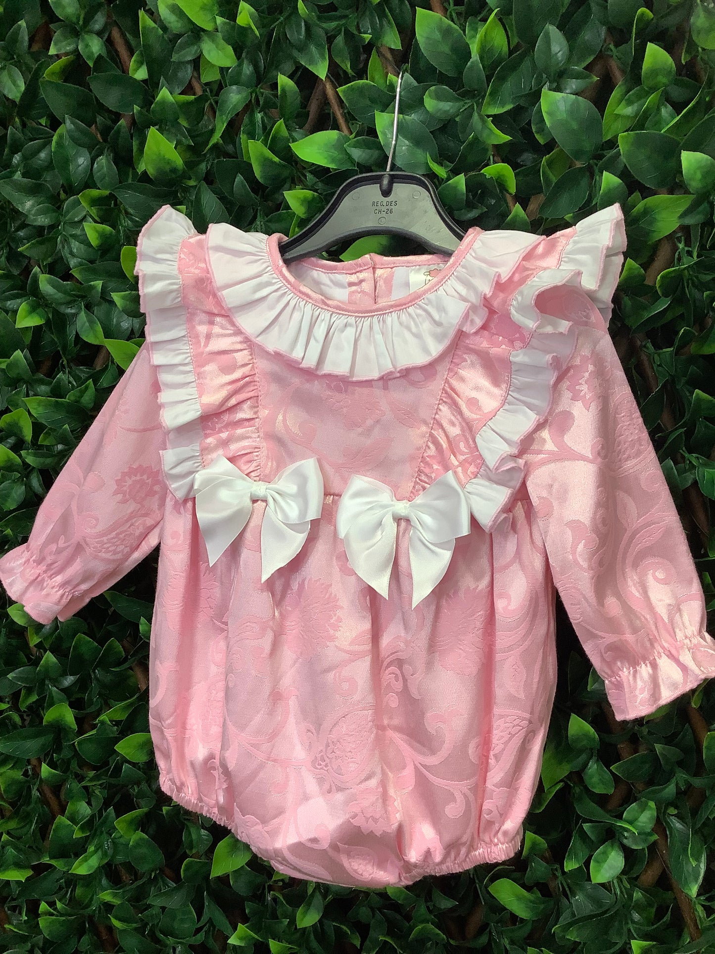 Wee me girl pink frilly romper BLACK FRIDAY