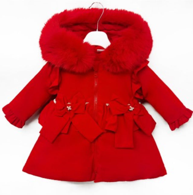 Wee Me Red Puffy coat MYD417R