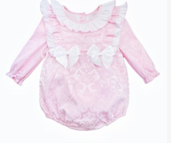 Wee me girl pink frilly romper BLACK FRIDAY