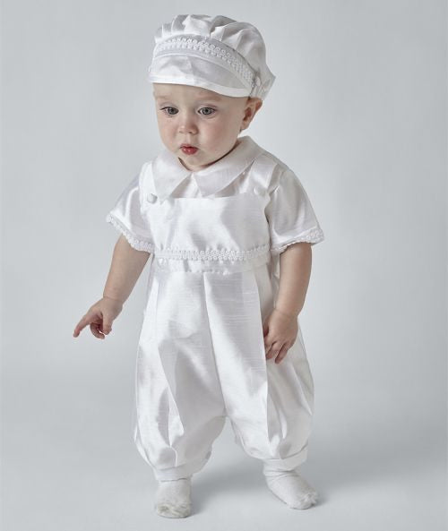 Sevva christening romper & hat