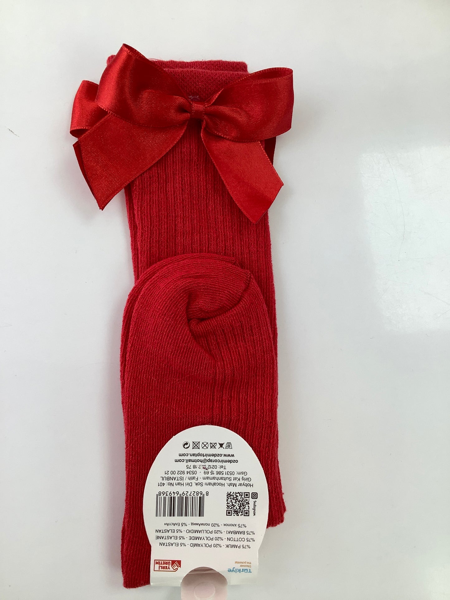 Gabi Girls red bow knee socks BLACK FRIDAY