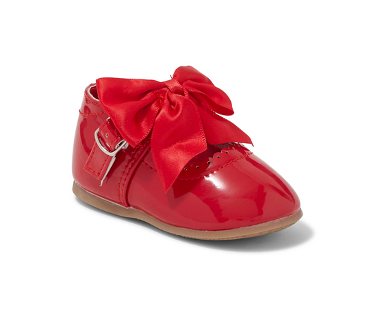 Melia Girls red bow shoe BLACK FRIDAY