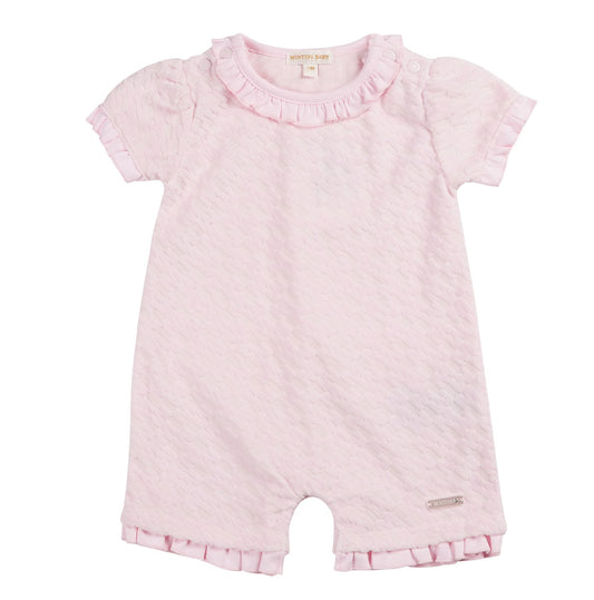 Mintini girls pink romper 6340