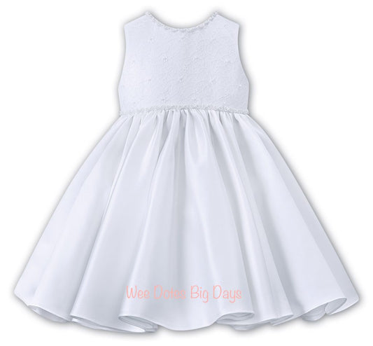 SARAH LOUISE CHRISTENING BALLERINA LENGTH DRESS. 070118